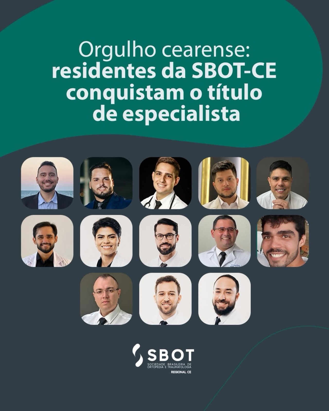 Residentes da SBOT-CE aprovados no TEOT