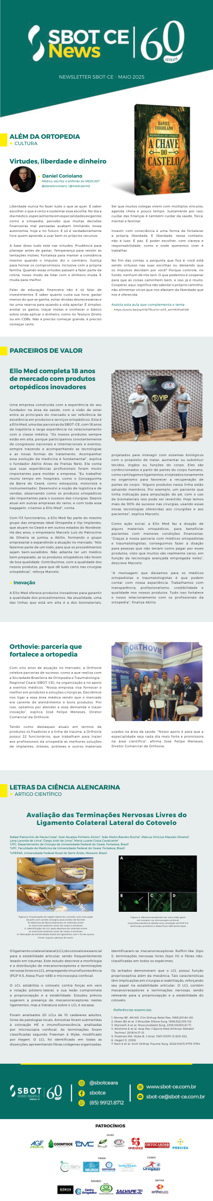 1ª Newsletter Maio de 2025